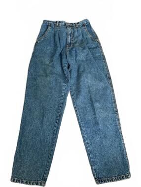Vintage Bill Blass Jeans Size 6P High Rise Pleated Baggy Mom Jeans 90s